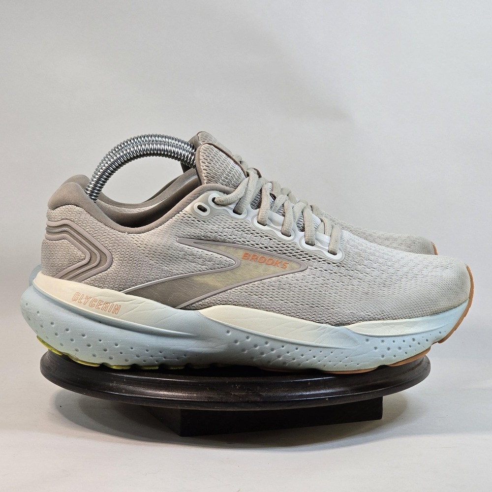 Brooks Glycerin 21 Shoes Womens Size 9.5 Gray Running Neutral Cushion Athletic